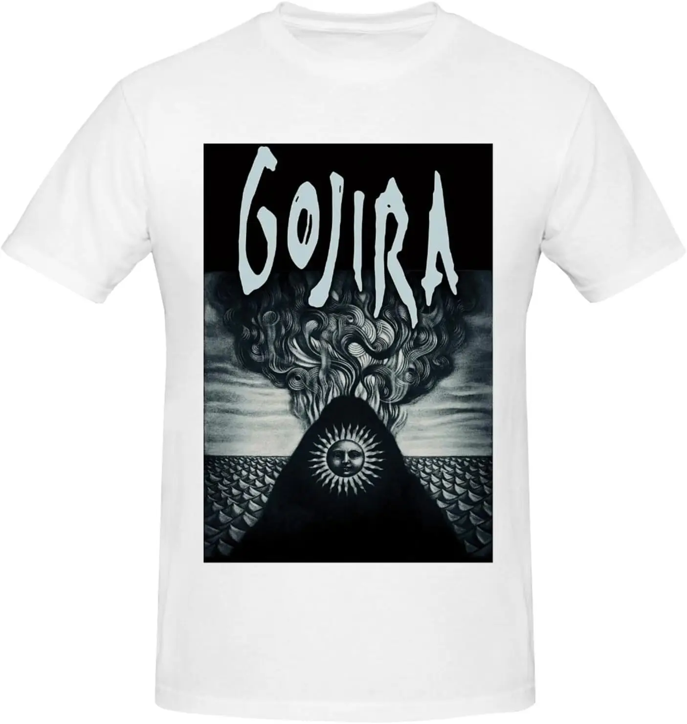 Gojiras Men's Pure Short Sleeve Crew Neck Unisex Classic Casual  Anime Graphic T-shirts for Men Clothing Women Tees