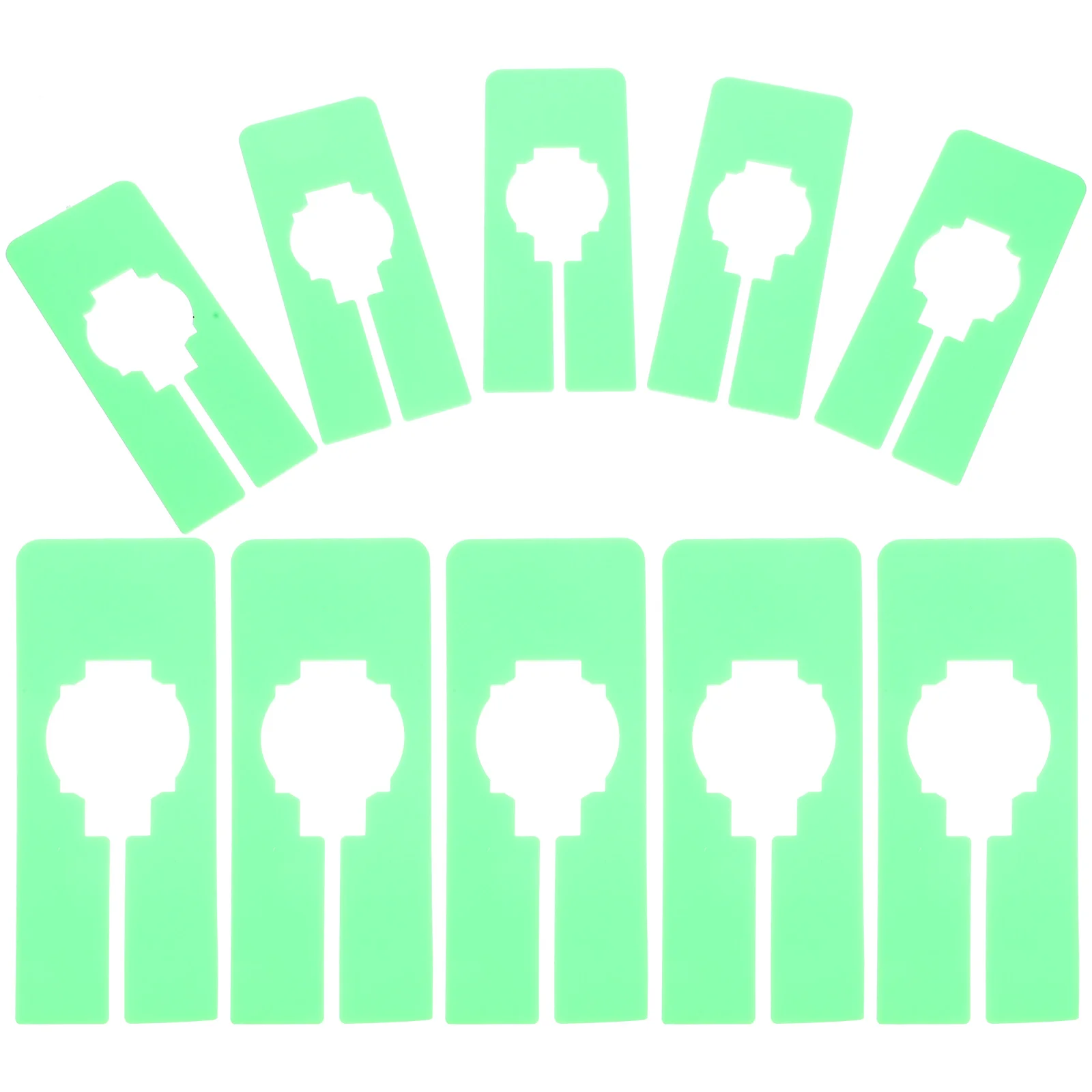 

10pcs Clothes for Closets Clothing Size Rack Hangers Divider Plastic Bedroom Closet Closet Dividers for Shelves Hanging Clothes