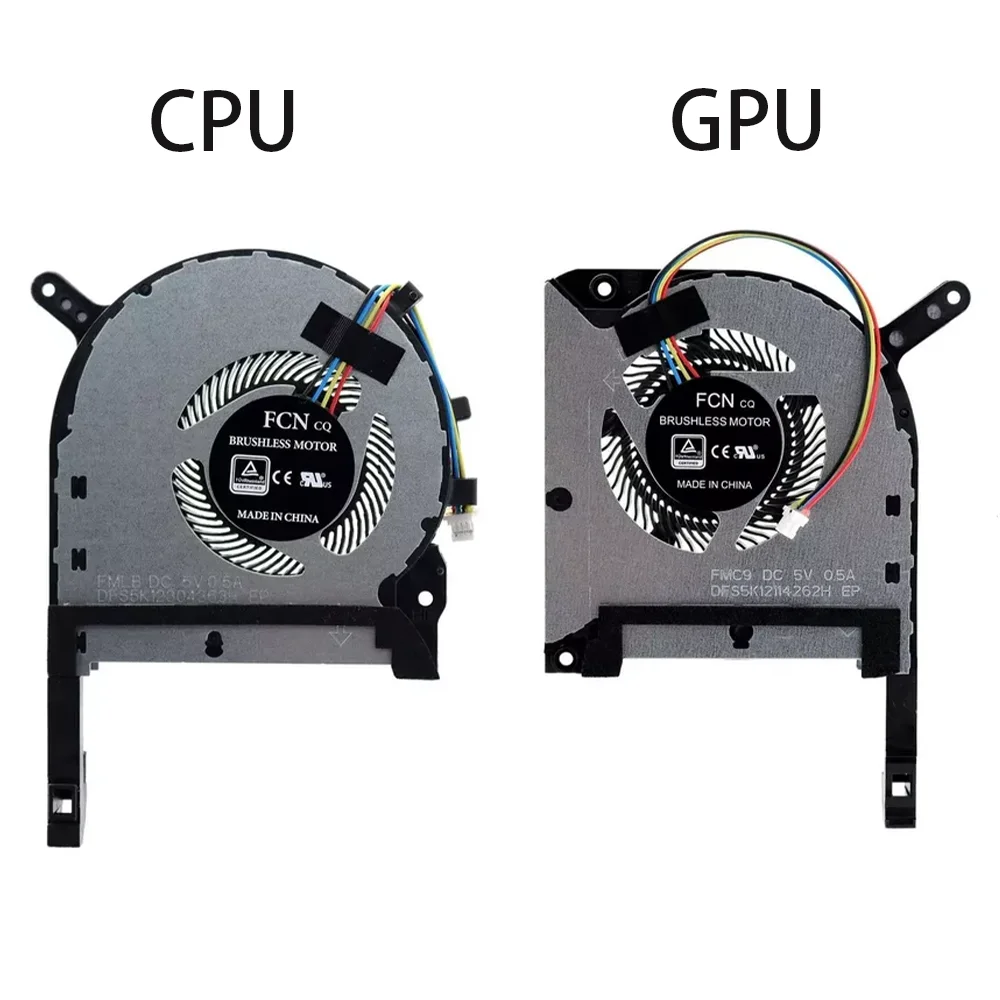 Original For ASUS TUF Gaming A15 FA506 IV FA506IU FA506IH FX506 IU FX506LH CPU GPU Cooling Fan Cooler