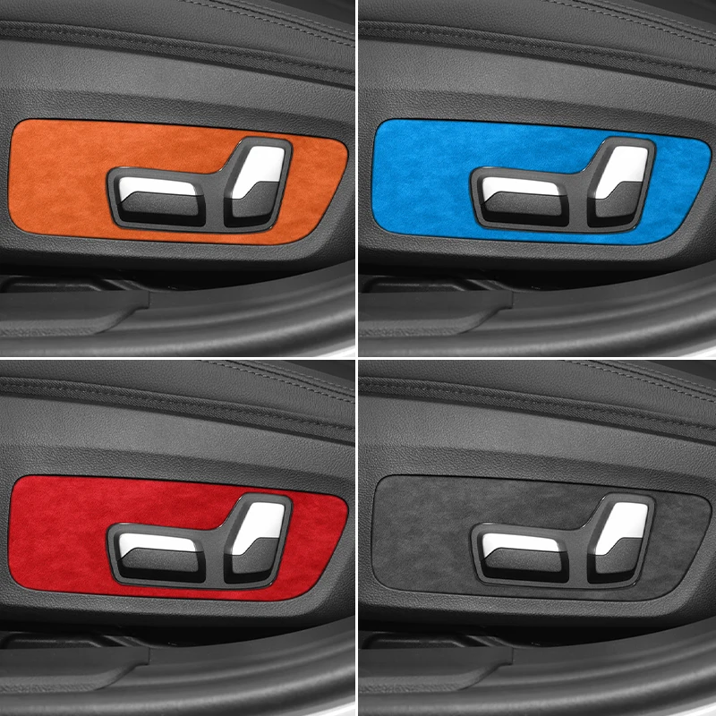 

Car Seat Side Control Panel Frame Trim Sticker Interior Tuning Accessories Made of Alcantar For BMW G20 G28 I3