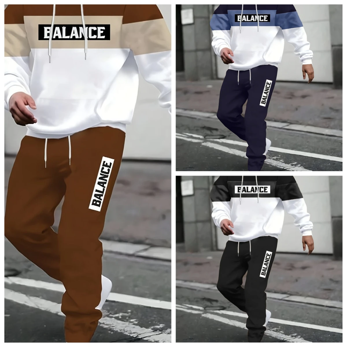 

2025 Winter and Autumn Hot Sale New 3D Printed Sweatpants and Hoodie Set Sportswear Men's Clothing Set Street Sportswear