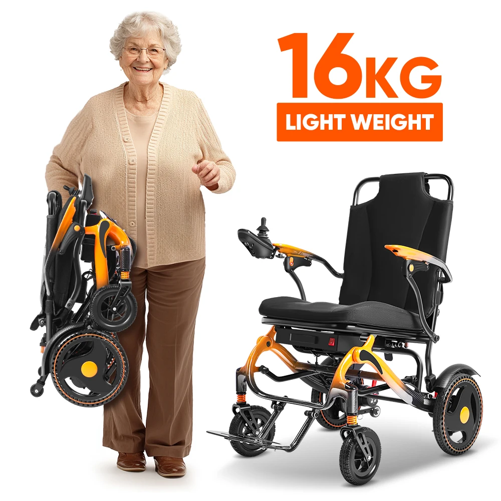 Easy Operate LCD Controller Smooth Drive Electric Wheelchair Lightweight Electric Wheelchair With Long Lasting Lithium Battery