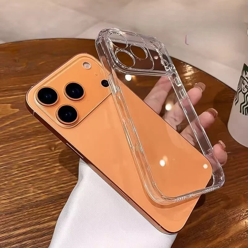 غطاء سيليكون شفاف لهاتف آيفون 17 برو ماكس 17 اير 16 15 14 12 13 11 برو ماكس 16e X 16 Plus 13 حافظة هاتف صغيرة ناعمة شفافة #2