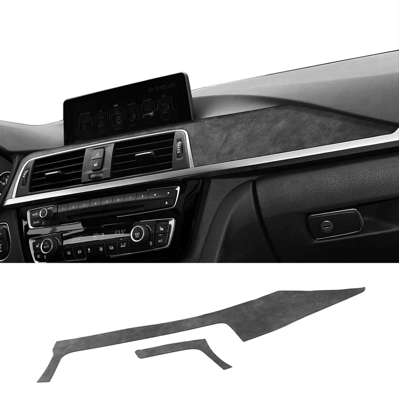 For BMW F30 F32 F34 Center Console Dashboard and Instrument Panel Trim Sticker Car Interior Tuning Accessorie Made of Alcantara - view 5