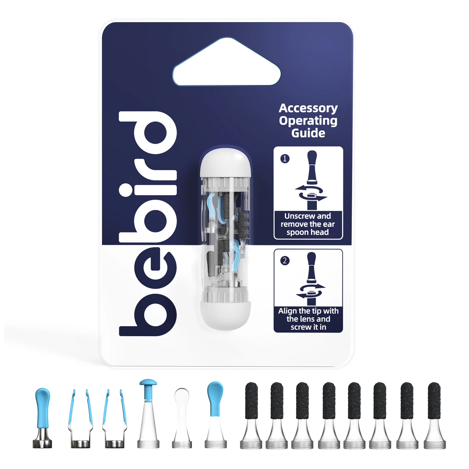Original Bebird Accessories Earsight Plus Ear Tips Replacement Tool 14pcs/Set