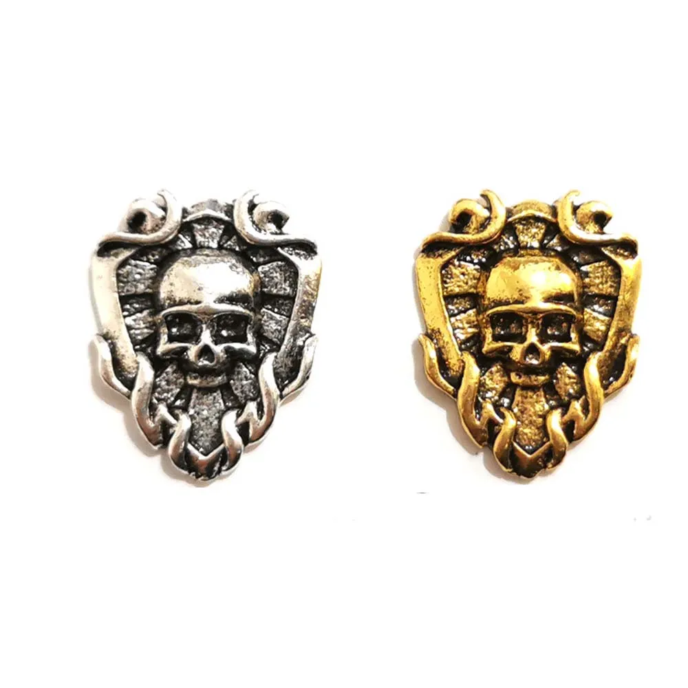 10pcs Medusa Mask Nail Art Charm 3D Metal Scream Ghostface Skull Evil Mask Nail strass Jewelry accessori per unghie Punk fai da te