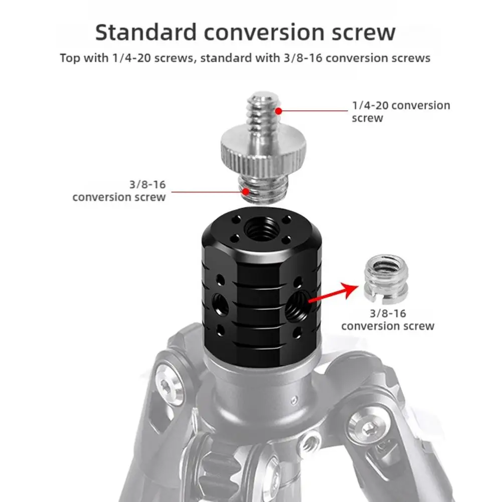 Универсальная база для переоборудования винтового отверстия для штатива, расширение 3/8 1/4, преобразование с несколькими отверстиями Arri, винт для фотосъемки, адаптер с панорамированием и наклоном H0H3