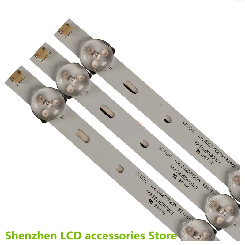 FÜR Strip Bars Kit 6 LED-Fernseher OEM rh-d 32071235 -01-6LED 32 Zoll verwenden 100 % neue LCD-TV-Hintergrundbeleuchtungsleiste aus Aluminium