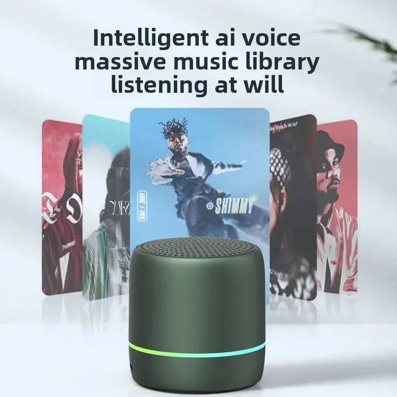 Wireless Bluetooth Speaker, AI Intelligent Voice Control, Small Audio, Portable Subwoofer, Outdoor Mini - Image 5