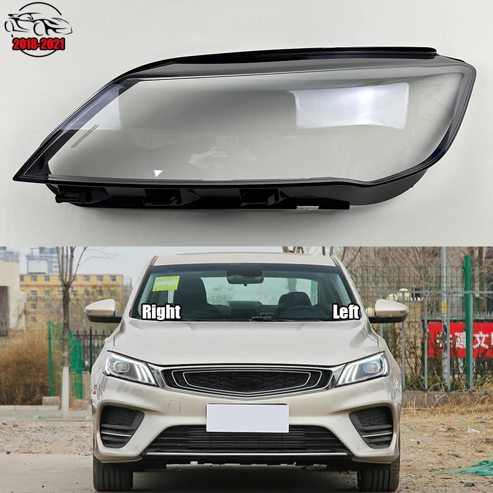 

For Geely Binray 2018 2019 2020 2021 Car Headlight Shell Lamp Shade Auto Transparent Masks Headlight Glass Headlamp Lens Cover