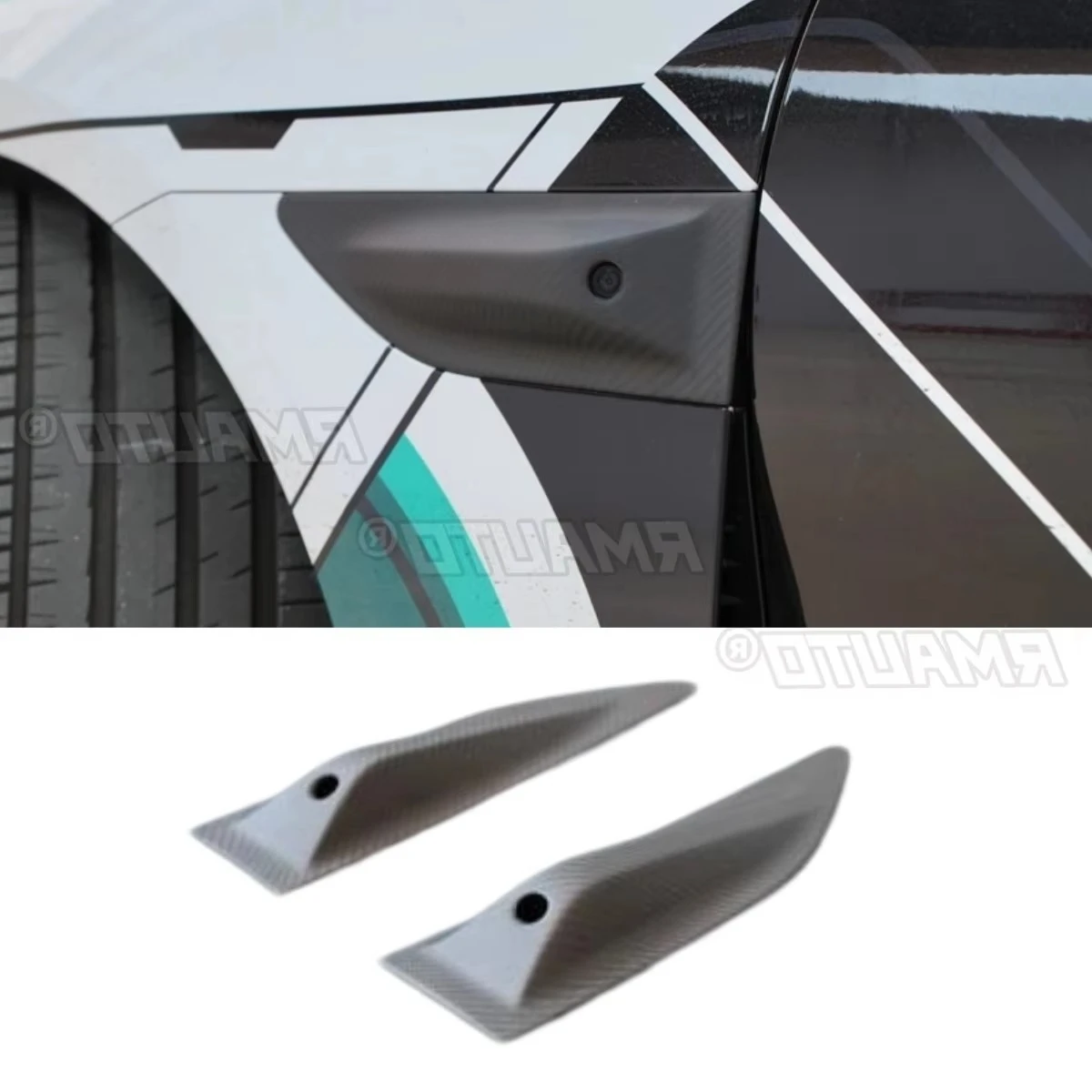 

For Xiaomi Su7 Body Kit Real Dry Carbon Fiber Car Reverse Image Protection Cover Camera Protective Case Car Accessories