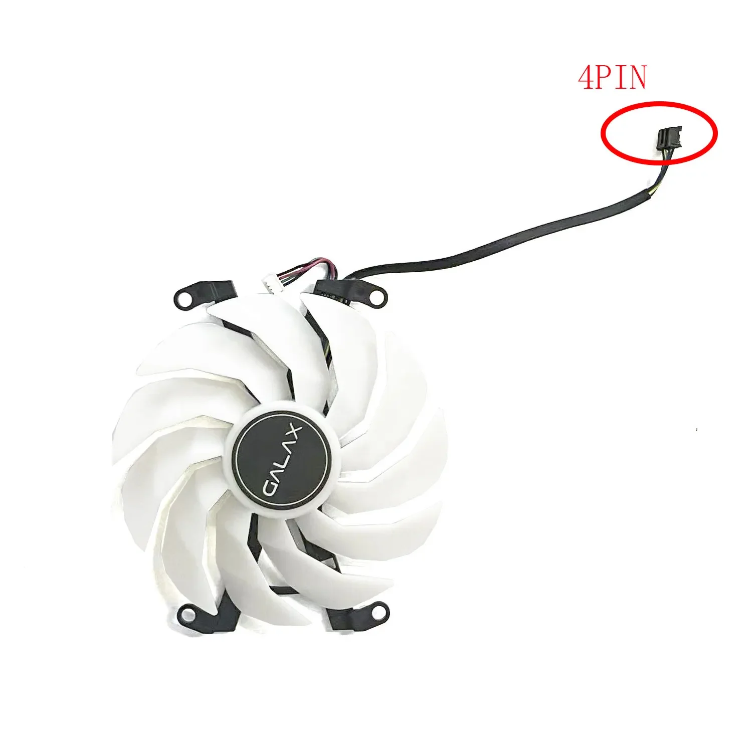 Imagem -05 - Placa de Vídeo Ventilador Placa Gráfica Ventilador de Refrigeração Galaxy Geforce Rtx 3060 3060ti 3070 3070ti ex Branco 4pin 6pin 102 mm Gfy10015h12spa