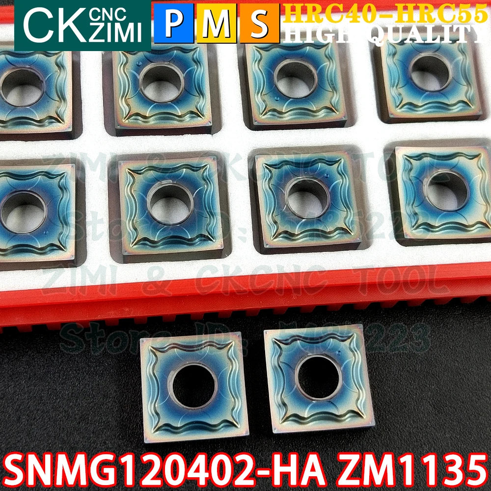 SNMG120402-HA ZM1135 SNMG 120402 HA Płytki węglikowe Zewnętrzne płytki do toczenia wewnętrznego Narzędzia Narzędzia do cięcia metalu SNMG1204 SNMG 1204 SNMG430.5 HA CNC Narzędzia stolarskie