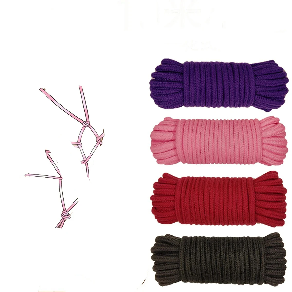 10 متر ضبط النفس الجسم الجنس حبل اليابانية شيباري BDSM تكبيل الجنس لعب عبودية والعتاد النساء ملزمة الزي SM لينة القطن Sexope #3