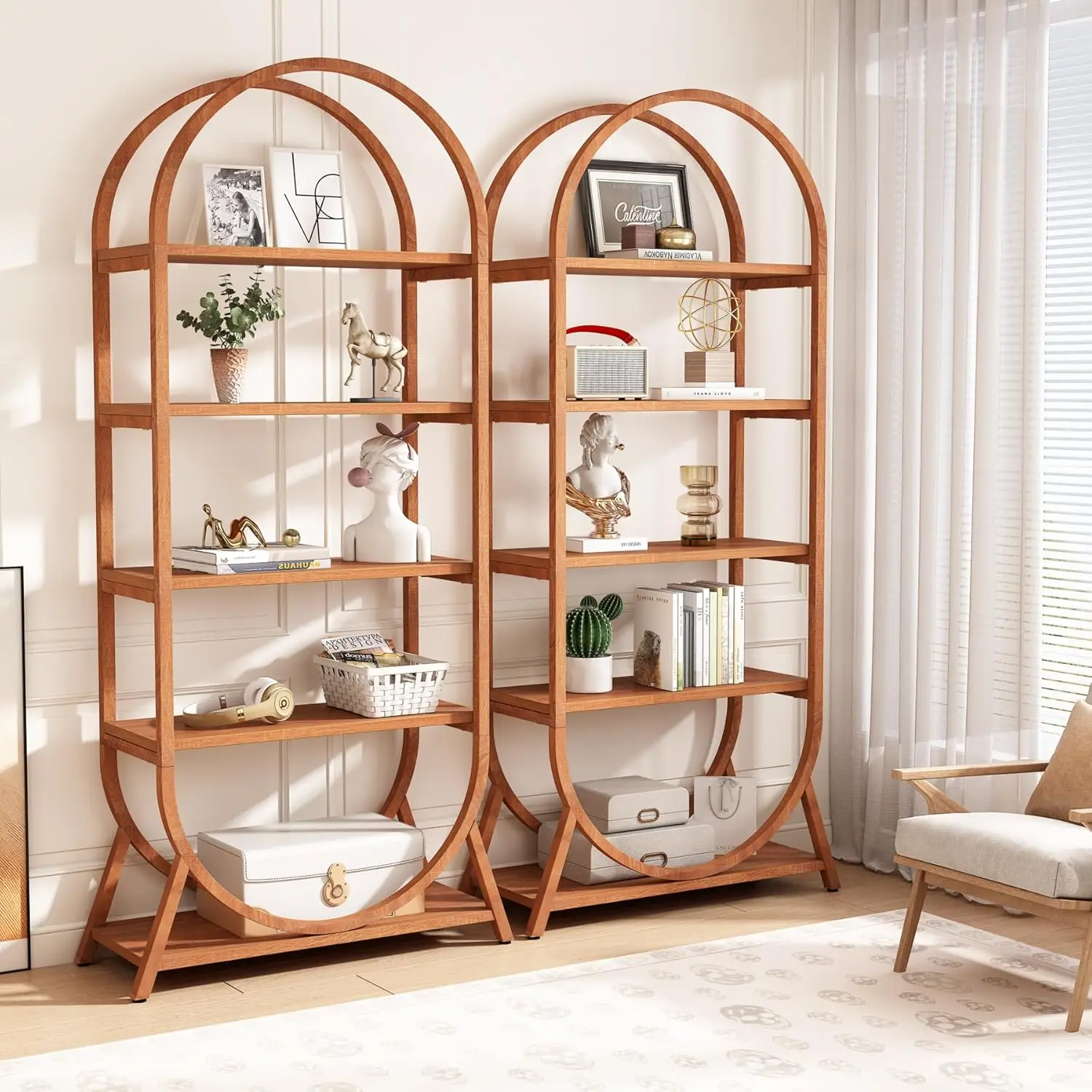 5-Tier Open Bookshelf, 70.8