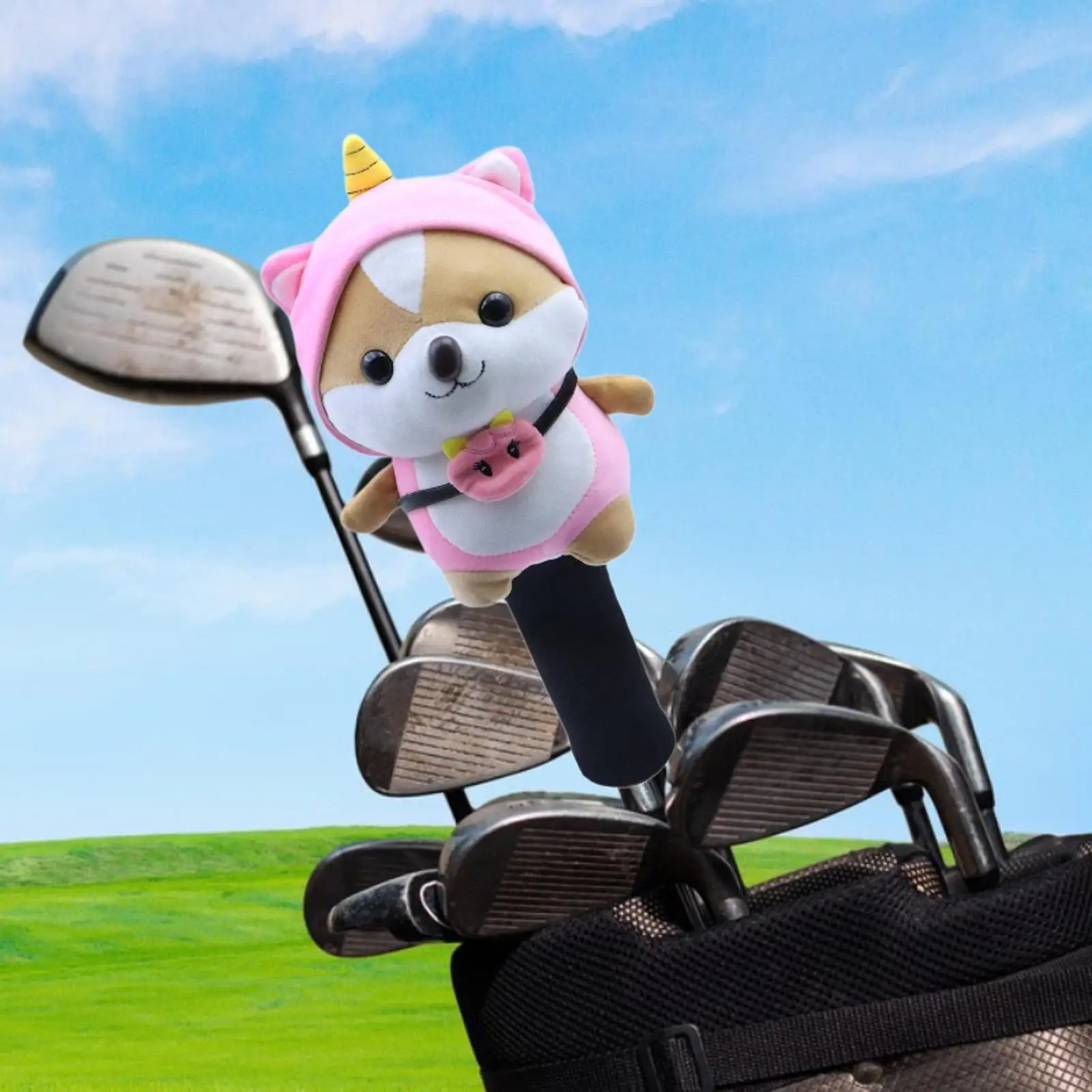 Stuffed Animal Doll Golf Fairway Wood Headcover Cartoon Practical Sleeve