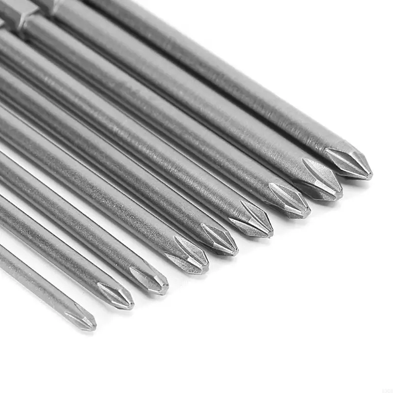 

400B 9 шт. 1/4 дюйма 100 мм Магнитный шестигранник для крестовой головки PH1 PH2 Электрическая отвертка