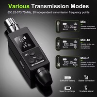 Wireless Microphone Converter XLR Transmitter And Receiver For Dynamic Microphone Guitar Receiver Transmission Adapter