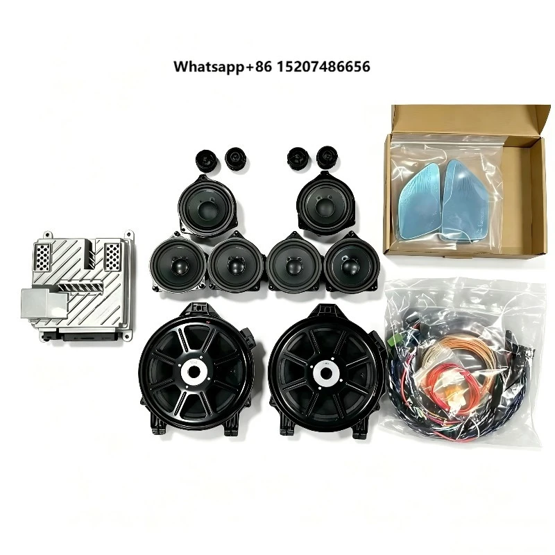 3D Rotary Treble Tweeter Speakers With Ambient Lights for S-class W222 with 17-20 Full Sound System