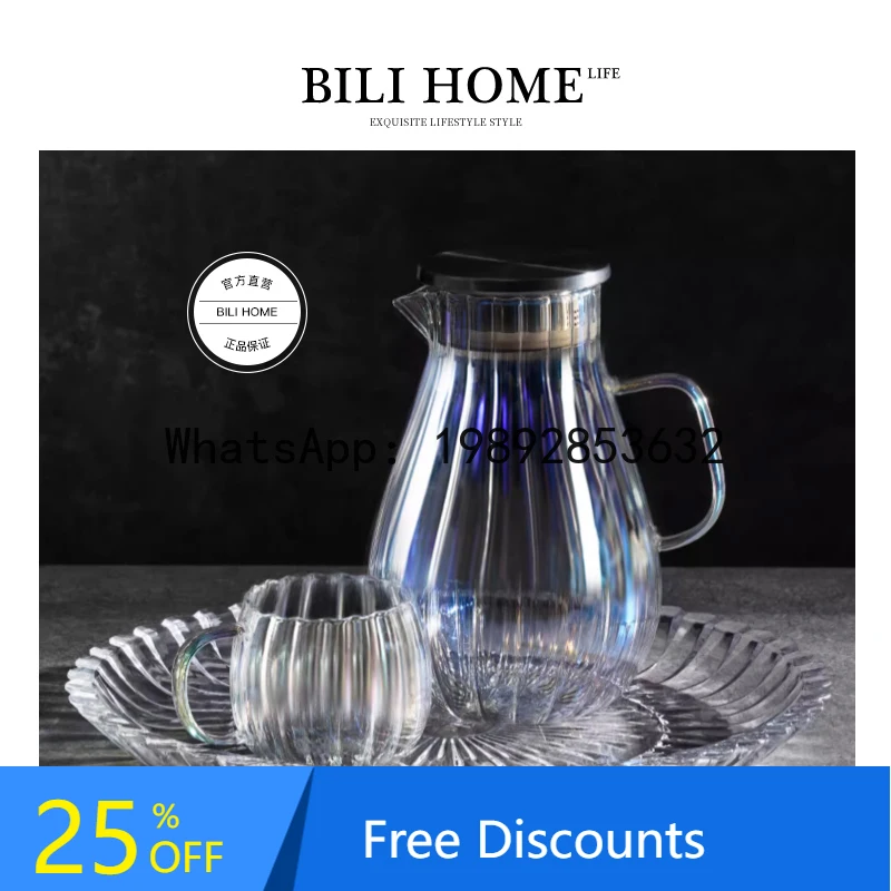 

YFY New High-End Round Business Tray Large Tea Tray Home Living Room Coffee Table Fruit Plate Glass