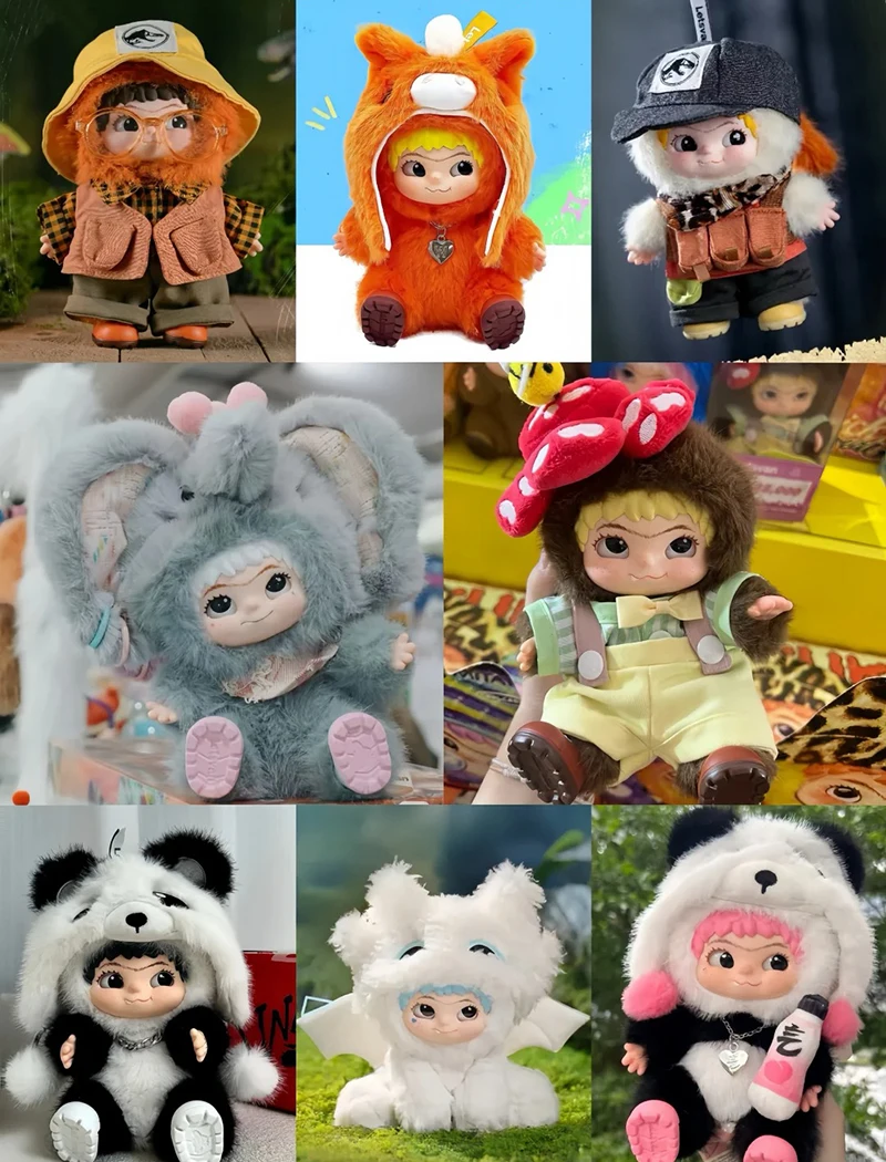 

NEW 100% Genuine Wakuku Complete Series Hanging Card Cool Leopard Cool King Rebellious Hanging Card Vinyl Face Cute Doll