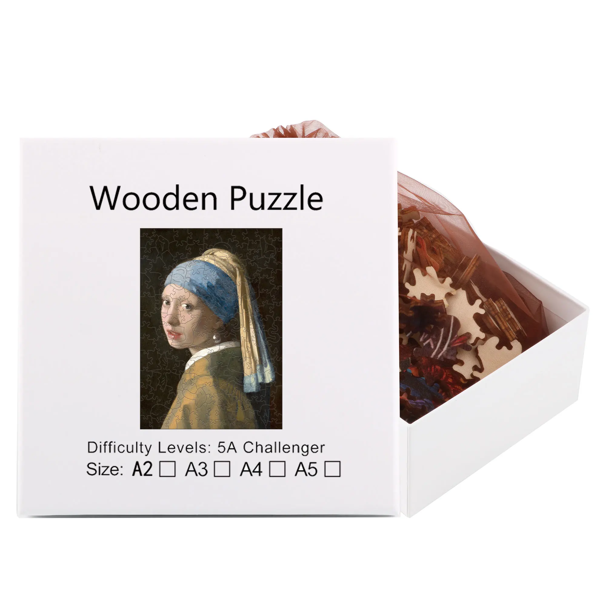 

Classic Fine Art Girl Portrait Irregular Wooden Puzzle Adults Fun Room Decor Anti Stress Fidget Toys Juegos de Mesa Perfect Gift