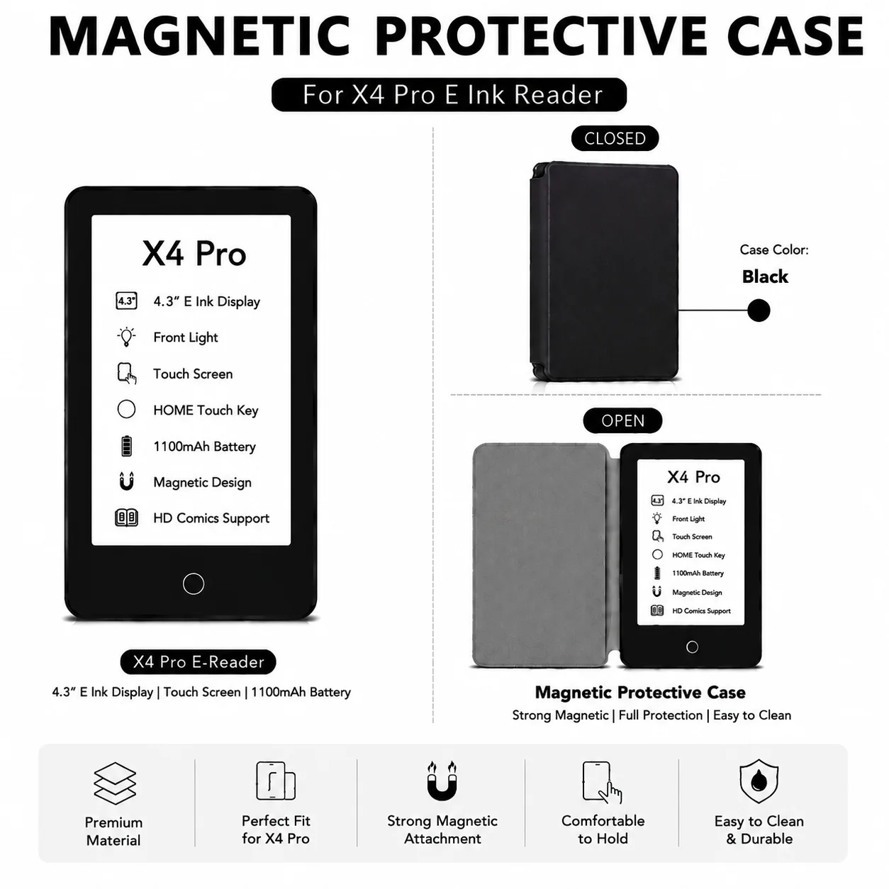 X4Pro-Black inch4.3