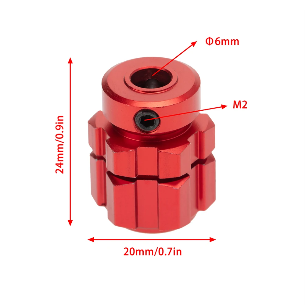 4Pcs 17mm Hex Nuts Adapter Splined Wheel Hubs Extension Combiner for 1/10 Traxxas E-REVO SUMMIT RC Car Parts,Red