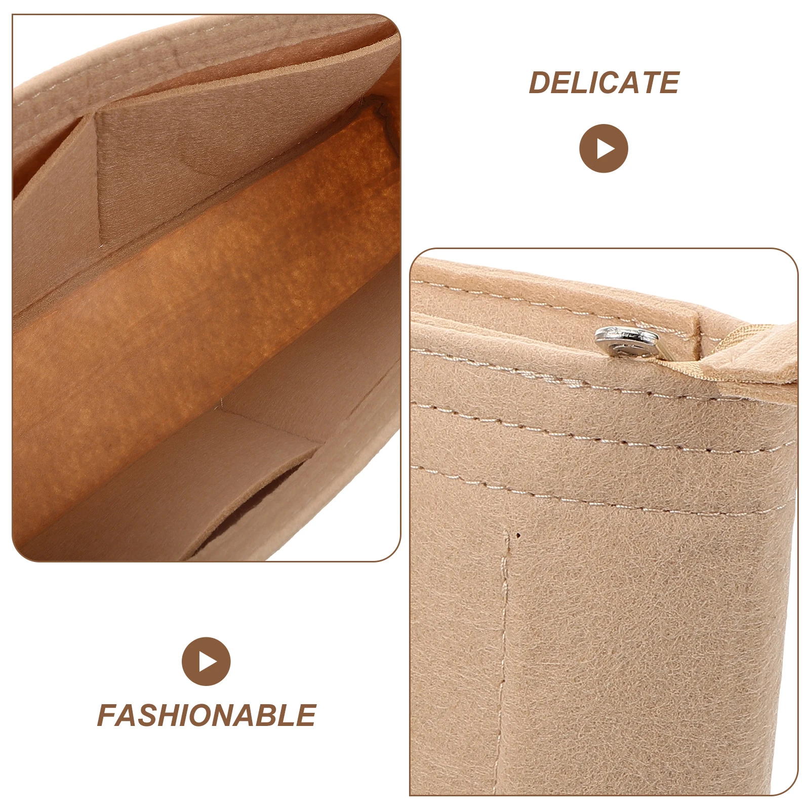 

2pcs Felt Inner ganizer Bag Insert Purse ganizer for Handbags Tote Large Capacity Storage Travel Lightweight