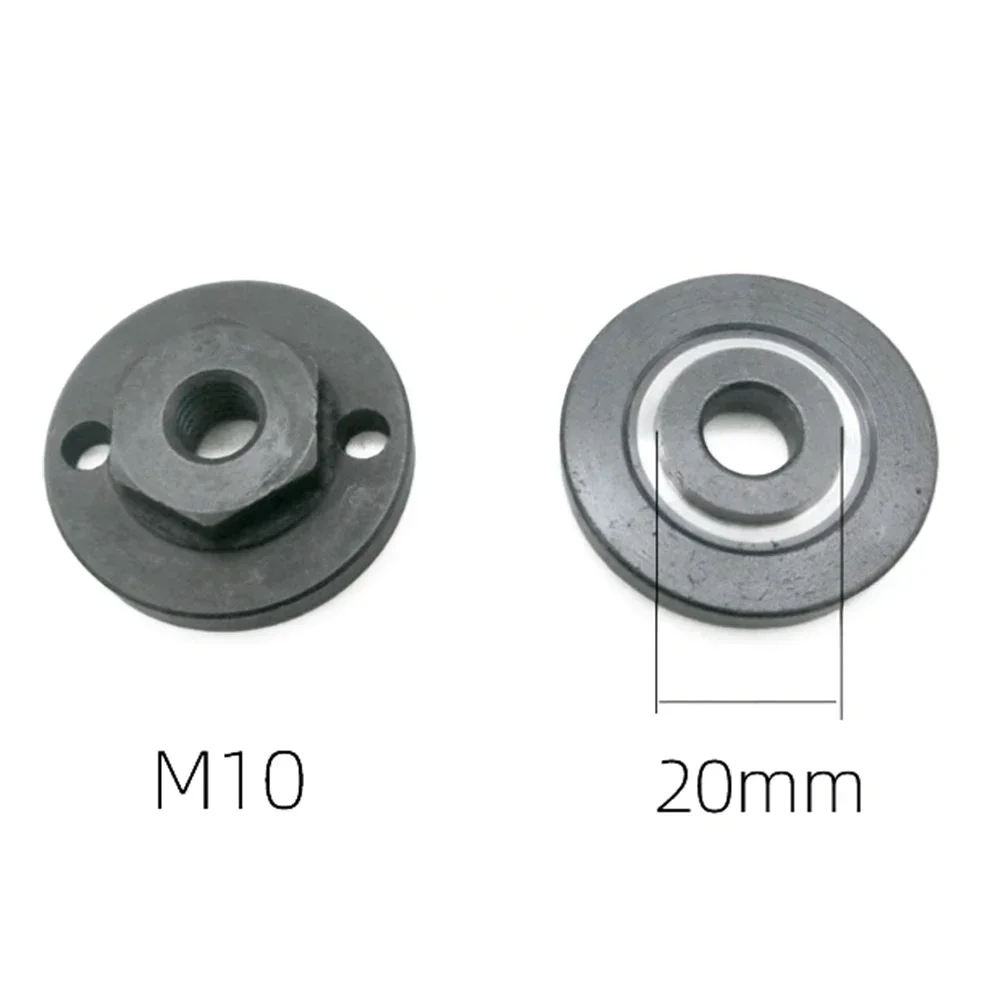 1PC Hexagon M10 With 20mm/ 22mm /22.2mm Press Plate Angle Grinder Inner Outer Flange Nut Set Tool