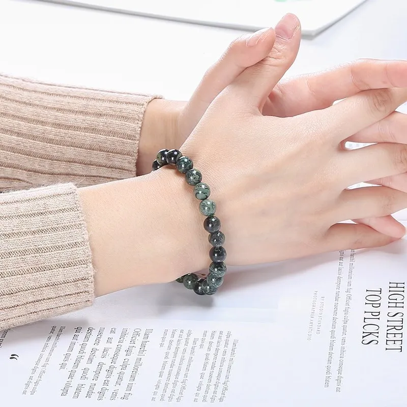 JD Natural Stone New Material Kambaba Jasper Round Loose Beads Bracelet Full Pick Size For DIY Jewelry Making Wholesale