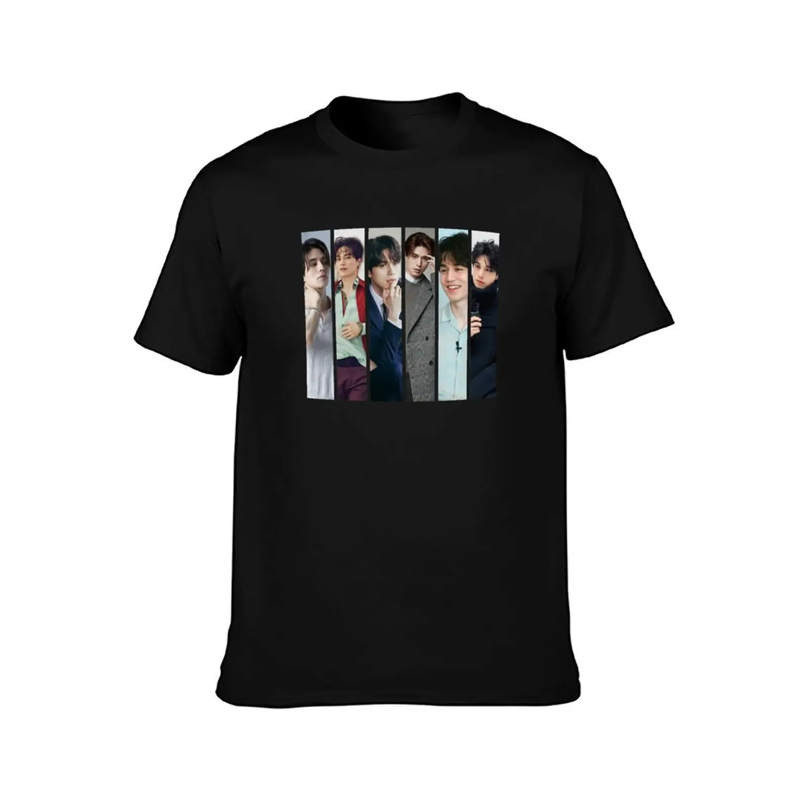 Lee Dong Wook Collage - Scorpio zodiac T-Shirt, Summer Casual Cotton Tee, Oversized Streetwear Tops, Vintage Graphic Print