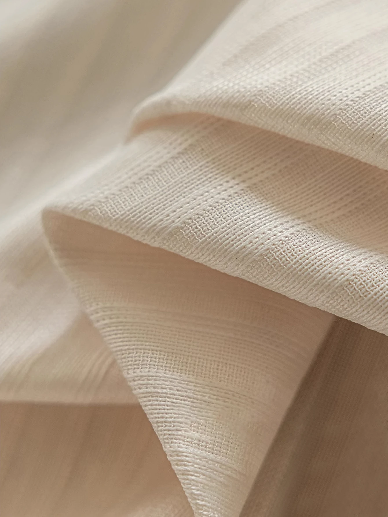 Milk Tea-colored Mirror Veil C - Linen Curtain Eyelet recension och pris
