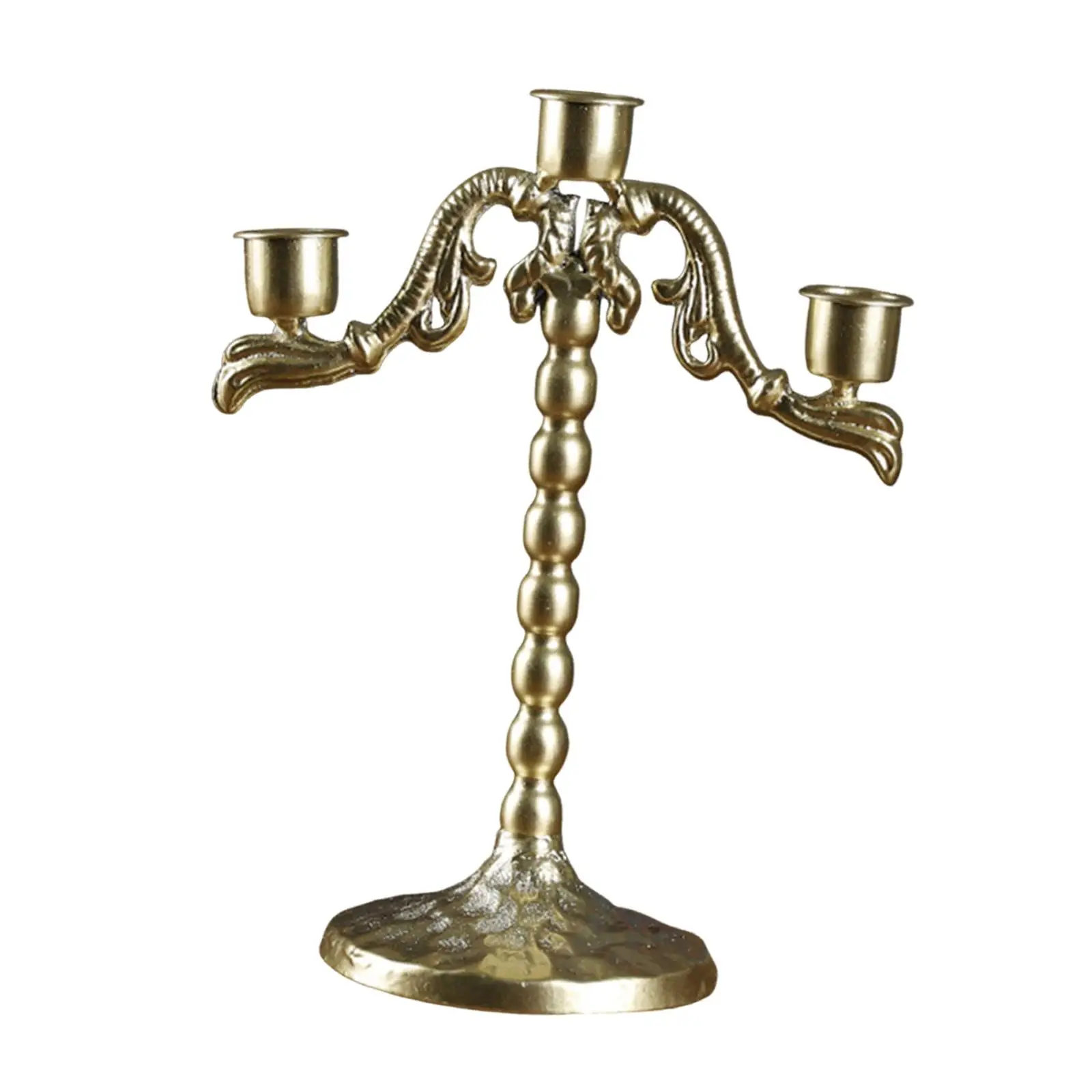 Candlestick Holder Stylish Metal Table Centerpiece Lightweight Candle Stand for Decor Living Room Bedroom