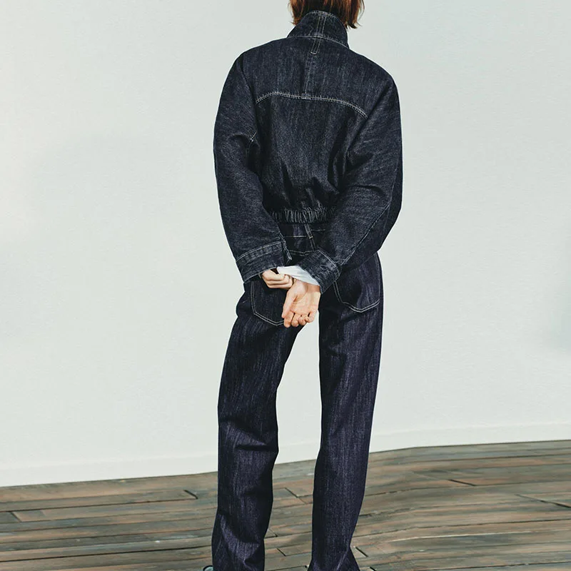 Nouveau automne femmes Jaet manteau décontracté Denim jean ensemble Long Sve loisirs Sle pour 25-35 ans femmes