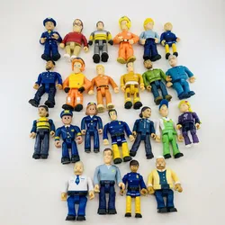 8pcs/Set Joint Movable Fireman Sam Figures Toys Anime Fire Woman Action Figuras Dolls for Children Birthday Gift