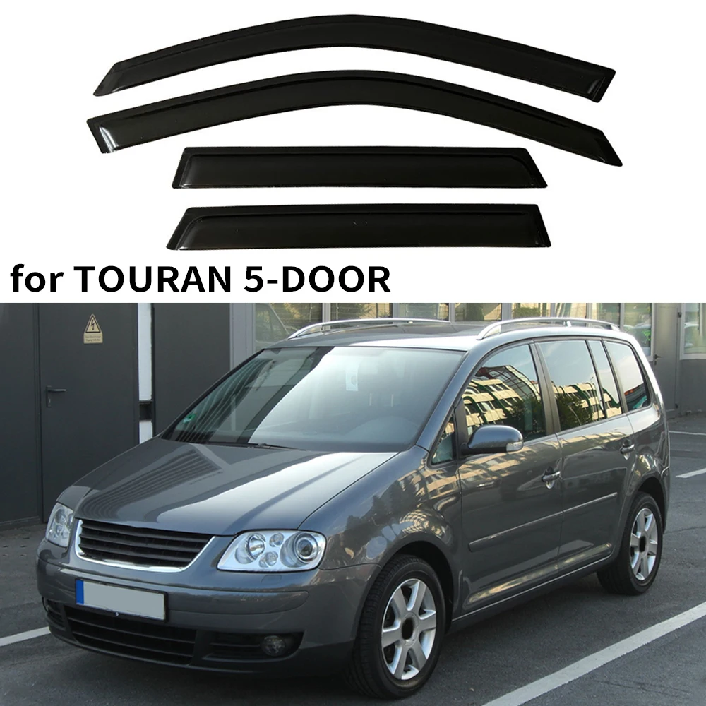 

Window Visor for VW Volkswagen TOURAN 5-DOOR 2003 2004 2005 2006 2007 2008 2009 2010 Wind Deflectors Rain Guards Door Visor