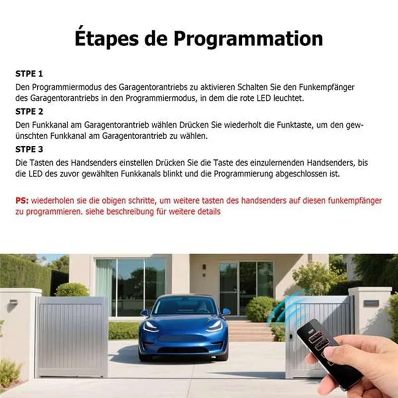 ABKQ-For Summer Compatible 868Mhz Gate Remote Control For 4018 4019 4018V000 4018V064 Garage Door Openers