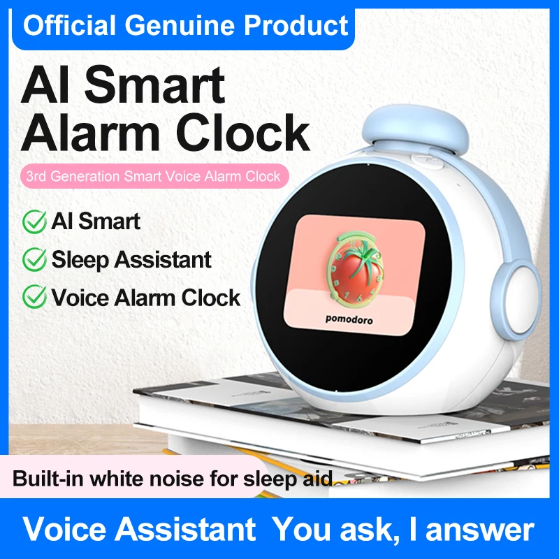 Smart-AI Voice Robot For Children Educational And Entertaining With AI Smart Chat Companion And Alarm Clock Function