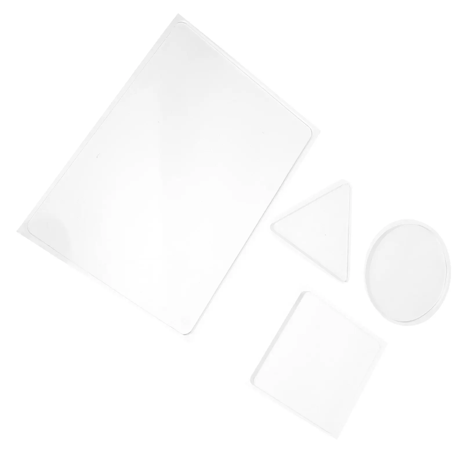 

4Pcs Kids Gel Press Monoprinting Plate Reusable Transparent Soft Gel Printing Pad for School Art Projects Card Making