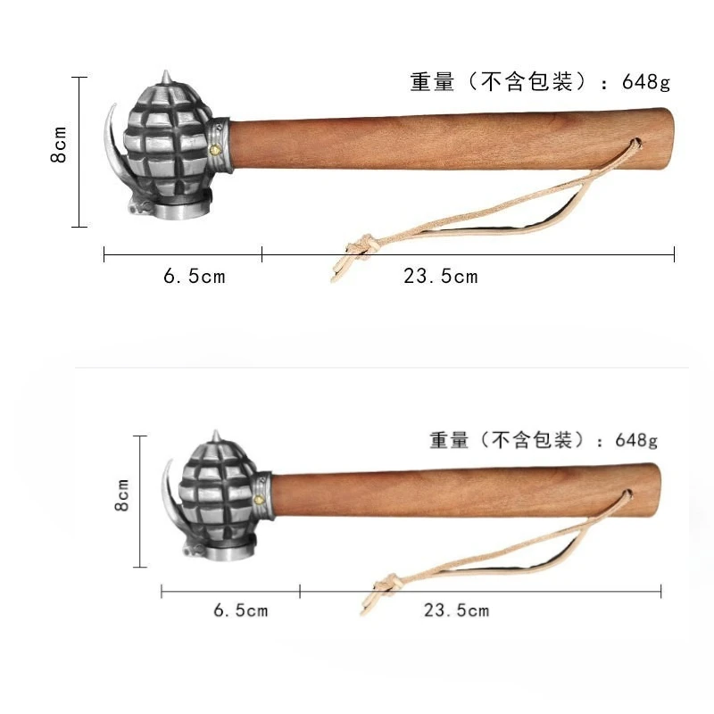 Outdoor Multifunctional Solid Tactical Hammer Stainless Steel Portable Camping Emergency Survival Tool