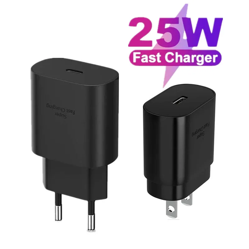 25W Super Fast Charger Power Adapter For Samsung Galaxy S23 S22 S21 S20 FE USB Type C Cable Note 20 A52 A71 Quick Charging