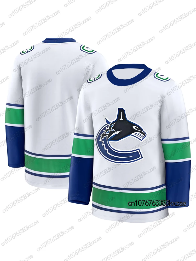 Autumn Winter New Ice Hockey Jerseys For Men Vancouver Canucks Hockey Jersey Casual Sports Long Sleeve Tees Women Man Jerseys