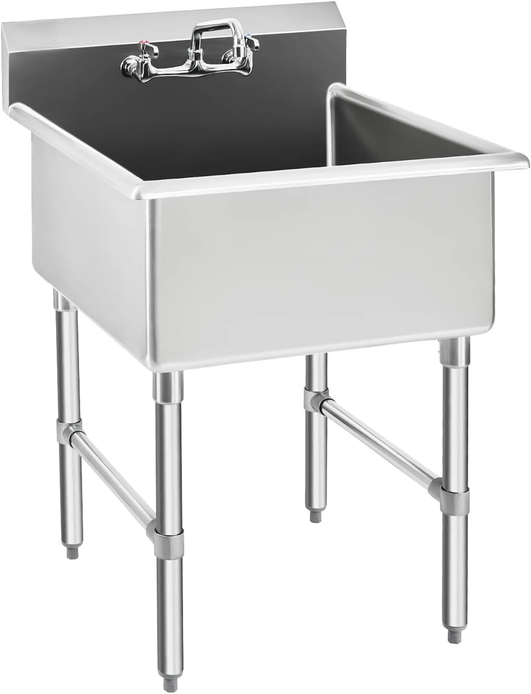 Commercial Stainless Steel Sink 1 Compartment NSF Prep & Utility Sink with 8