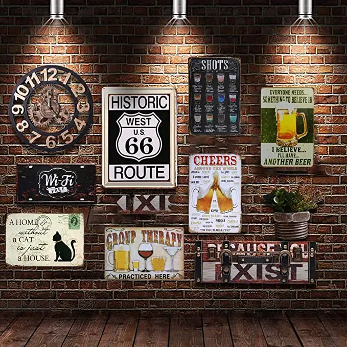 Wallors Metal Signs Vintage Funny Plaques Poster for Indoor Man Cave Home Scotland Scottish Highlands Gatherings metal sign