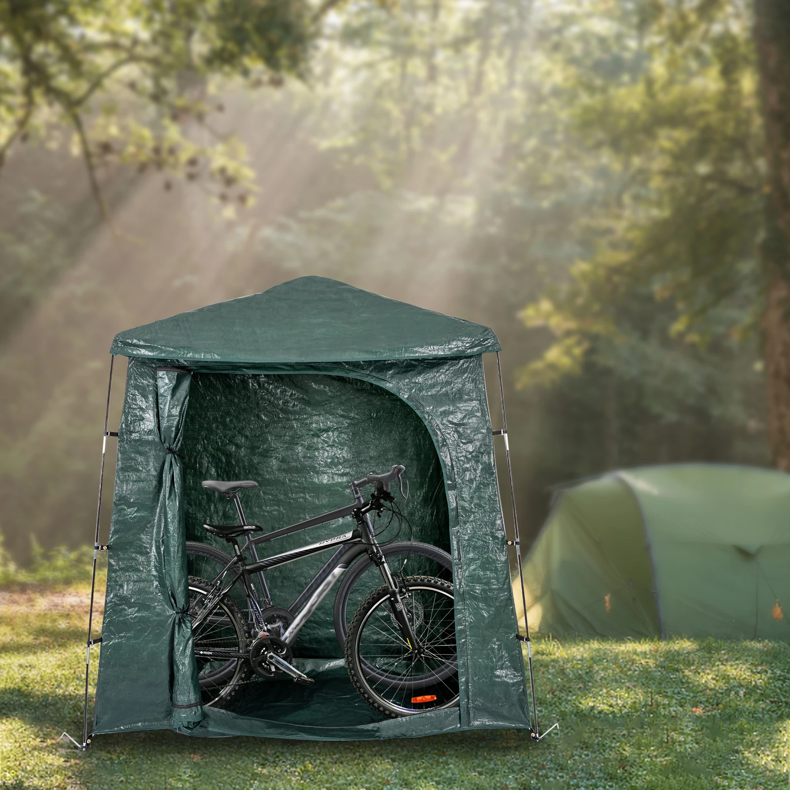 Outdoor Storage Waterproof Shelter Foldable Garden Bicycle Storage Tent Shed Kit