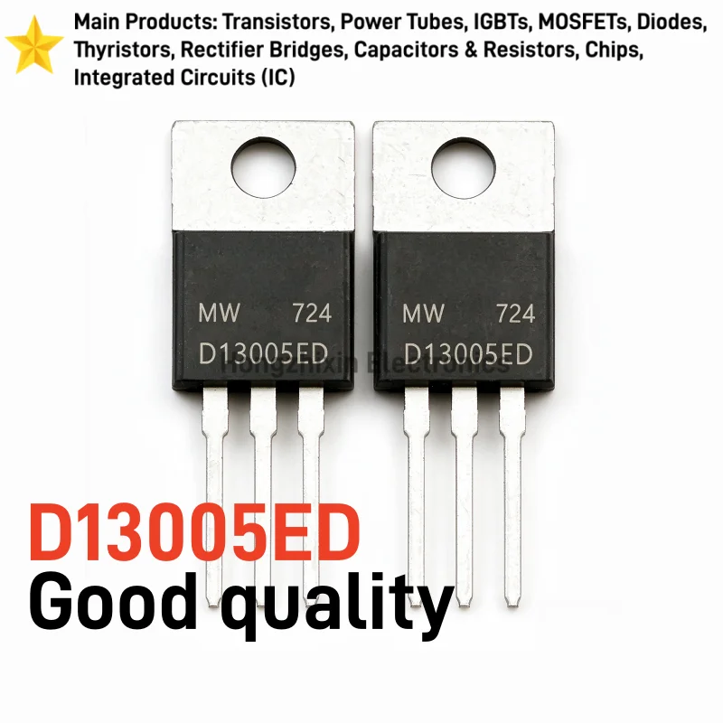 10/30PCS Good quality D13005ED TO-220 High Voltage NPN Power Transistor for Switching Power Supply