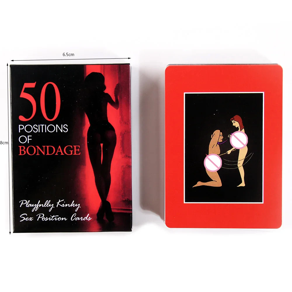 Jeu de cartes sexuelles anglais et espagnol pour couples, jeu de société pour adultes, d\'éch50 types de cartes, ordres de chambre pour la journée de