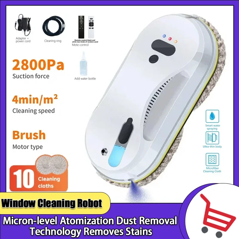 

Automatic Water Jet Window Cleaner Large Suction Glass Cleaning Robot Remote Control Large Suction Glass Cleaning Robot