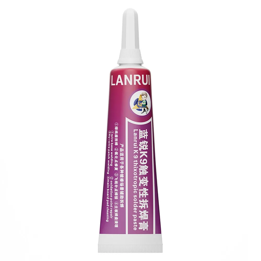 1Pcs 15ml LANRUI K9 유연한 케이블 납땜 마더 보드 중간 레이어 산화 수리 CPU ic BGA 용 점성 납땜 페이스트